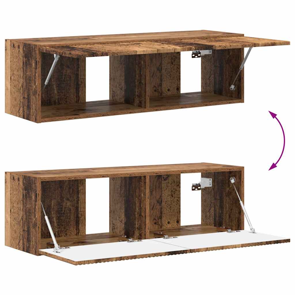 Dulap TV de perete Pe perete 2 pcs Lemn Vechi 60 x 31 x 29.5 cm — imaginea 13