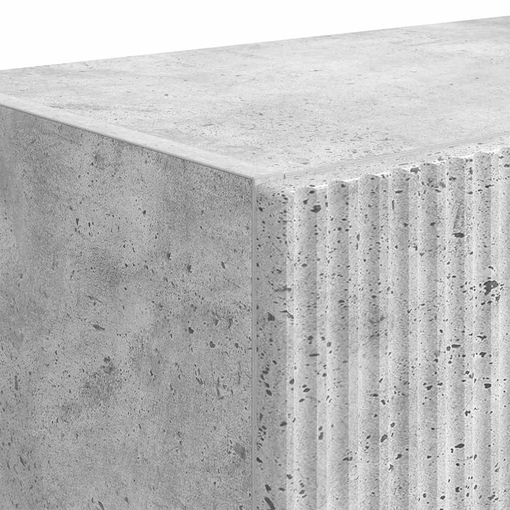 Dulap TV de perete Pe perete Gri din beton 59,5 x 31 x 100 cm — imaginea 10