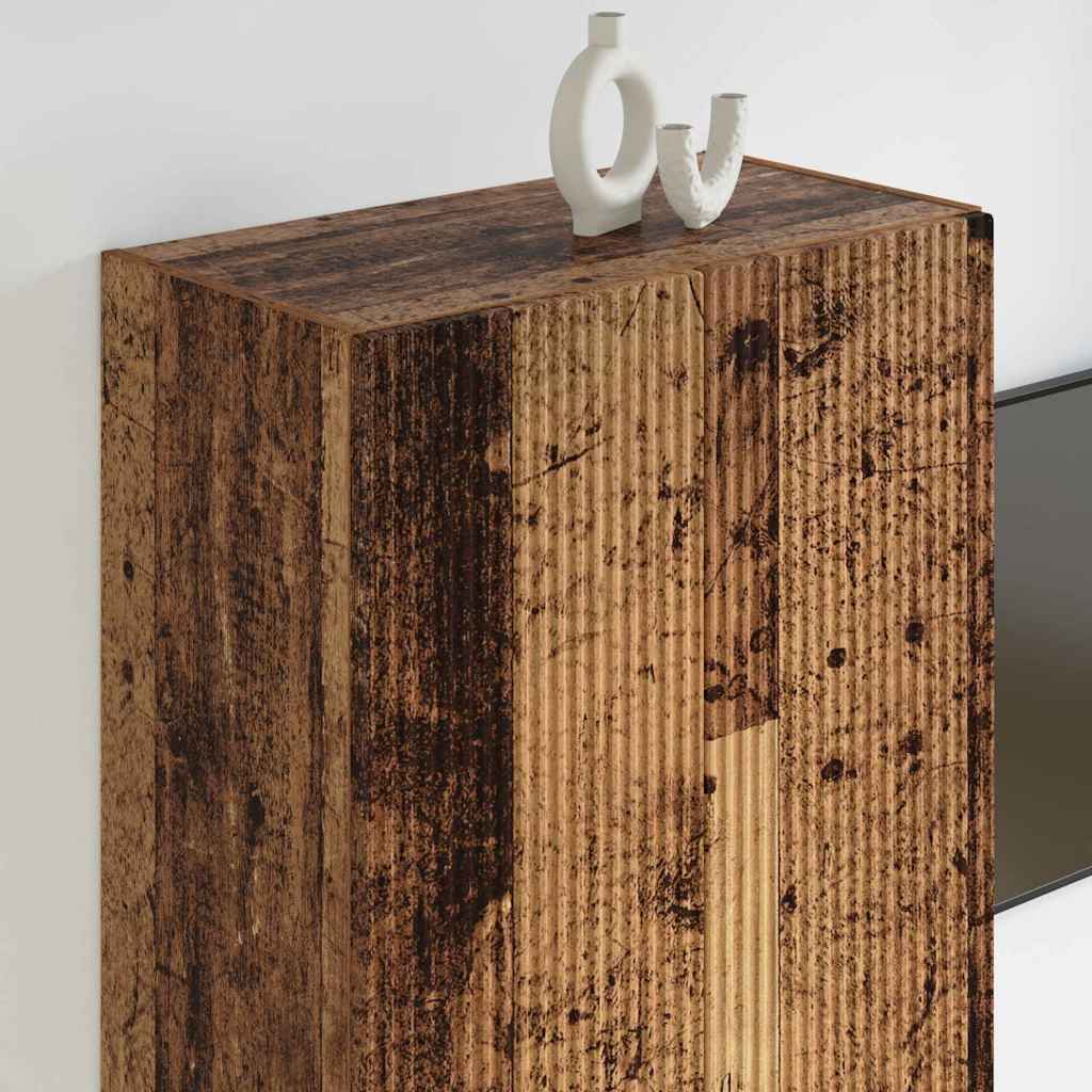 Dulap TV de perete Lemn Vechi 59,5 x 31 x 100 cm Lemn compozit — imaginea 5