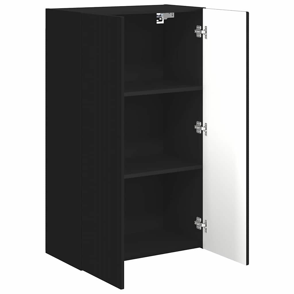 Dulap TV de perete Negru 59,5 x 31 x 100 cm Lemn compozit — imaginea 6