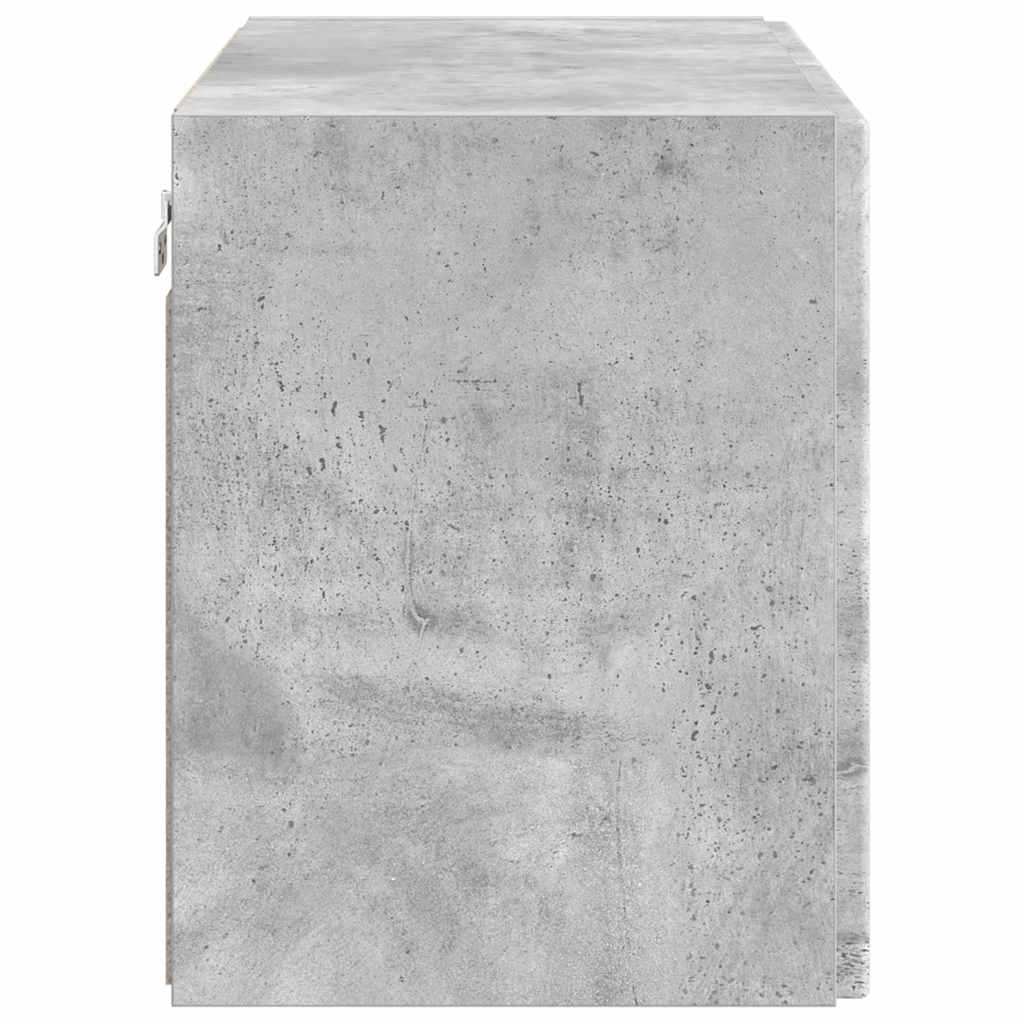 Dulap TV de perete Pe perete Gri din beton 59,5 x 31 x 40 cm — imaginea 8