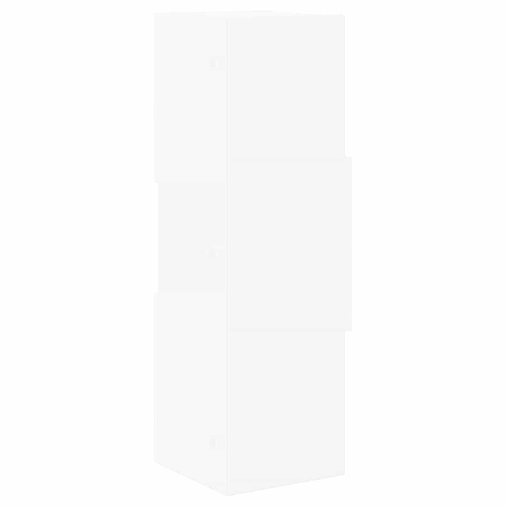 Dulap de colt Alb 25,5x25x80cm Lemn compozit — imaginea 8