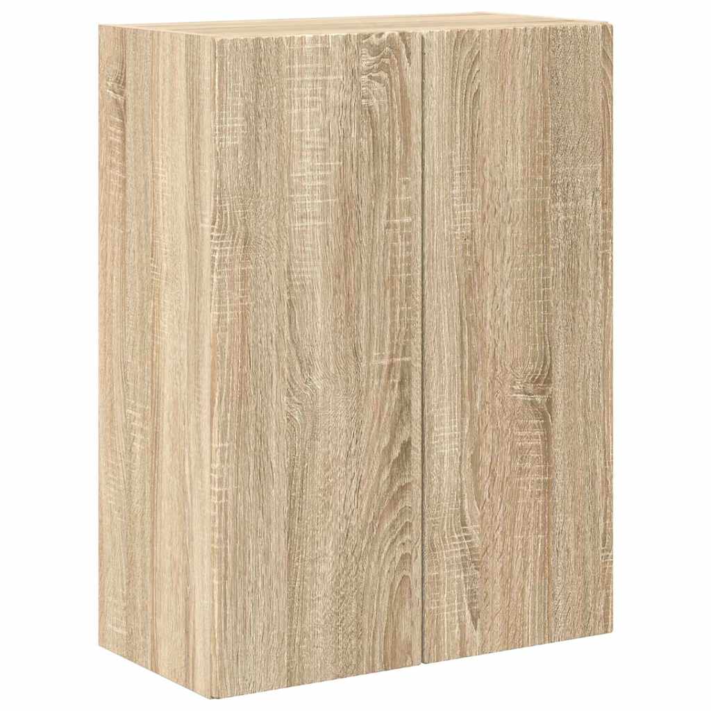 Dulap TV de perete Pe perete Stejar Sonoma 59,5 x 31 x 80 cm — imaginea 3