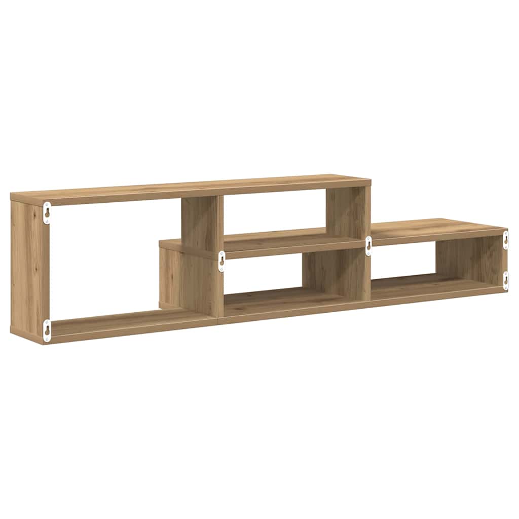 SuportTVdeperete 120x25x28,5cm Lemn compozit — imaginea 8