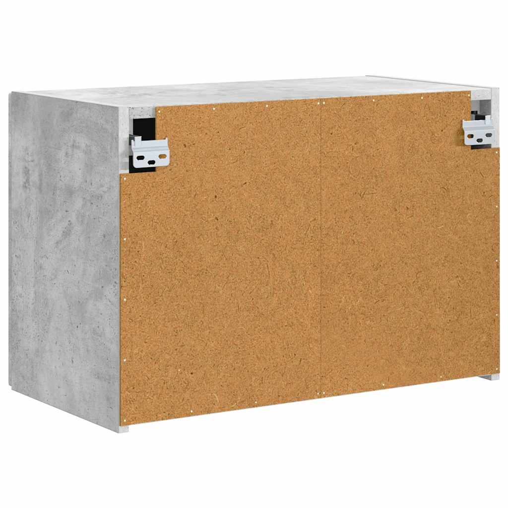 Dulap TV de perete Pe perete Gri din beton 59,5 x 31 x 40 cm — imaginea 9