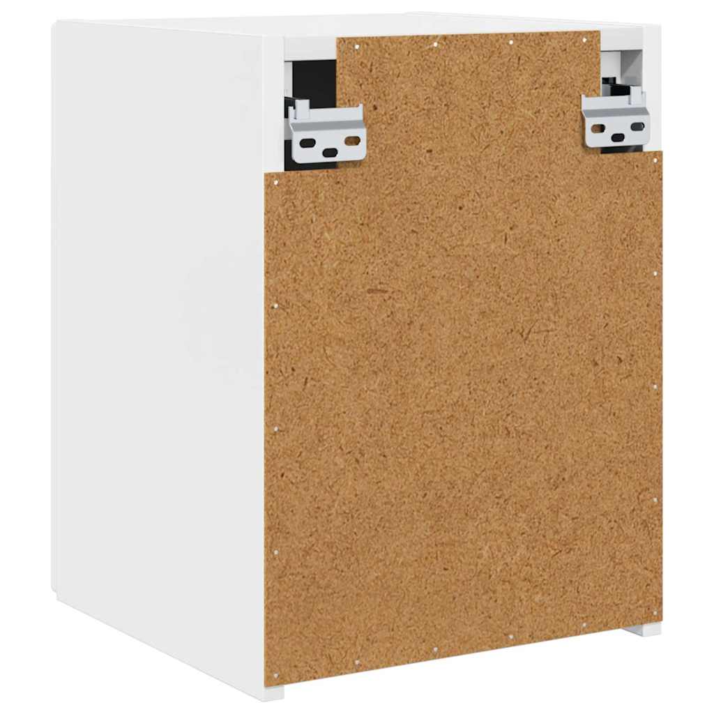 Dulap TV de perete Alb Lucios 30 x 31 x 40 cm Lemn compozit — imaginea 9