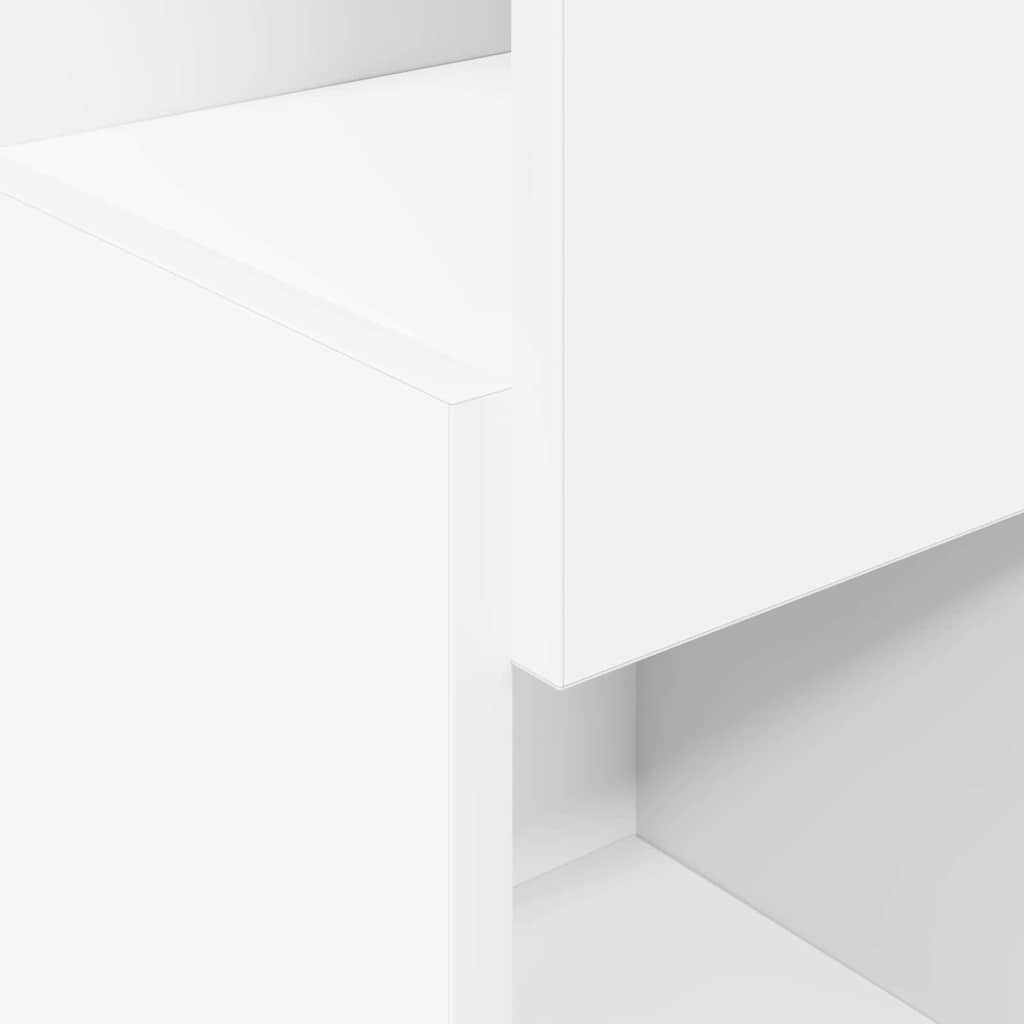 Dulap de colt Alb 25,5x25x80cm Lemn compozit — imaginea 9