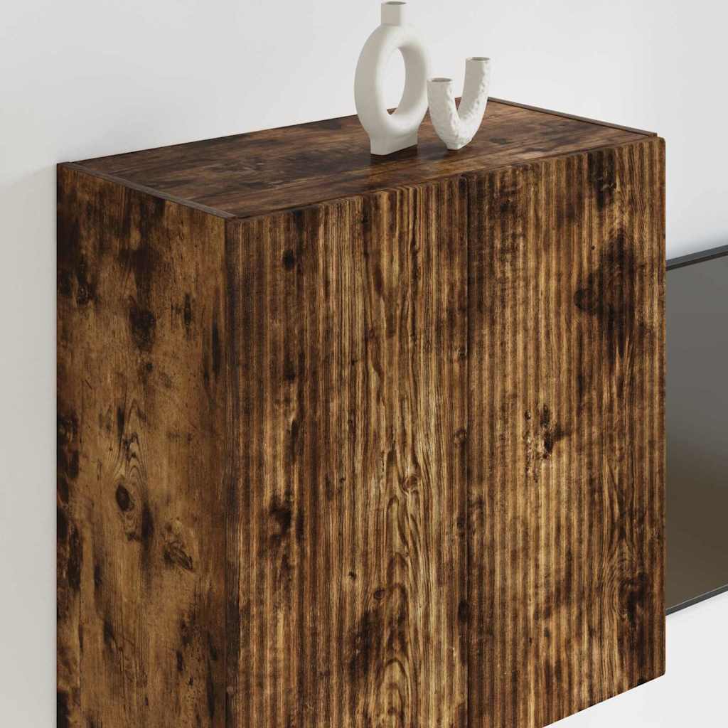 Dulap TV de perete Pe perete Stejar fumuriu 59,5 x 31 x 60 cm — imaginea 5