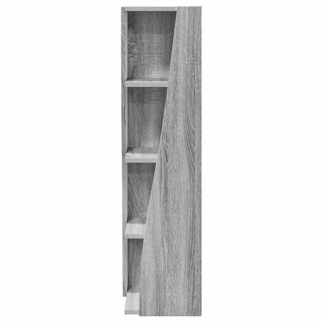 Dulap de colt Alb 27,5x27x102cm Lemn compozit — imaginea 6