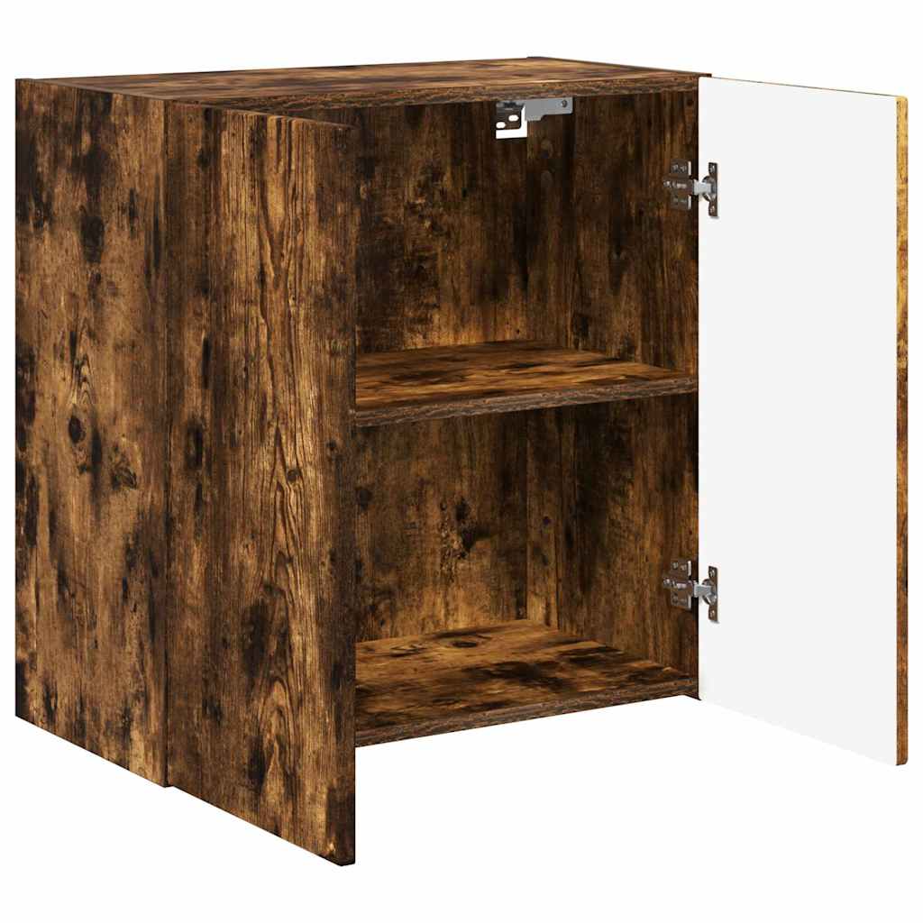 Dulap TV de perete Pe perete Stejar fumuriu 59,5 x 31 x 60 cm — imaginea 6