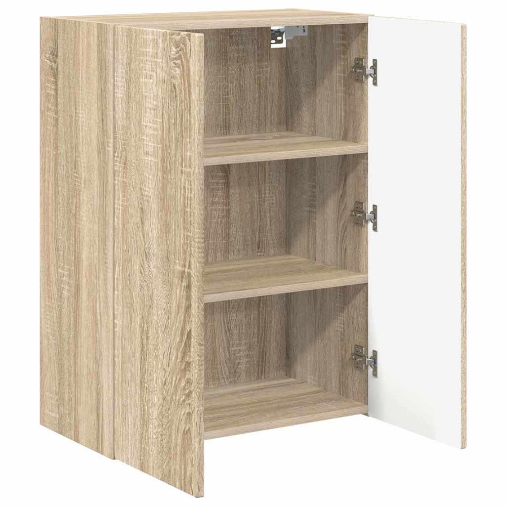 Dulap TV de perete Pe perete Stejar Sonoma 59,5 x 31 x 80 cm — imaginea 6