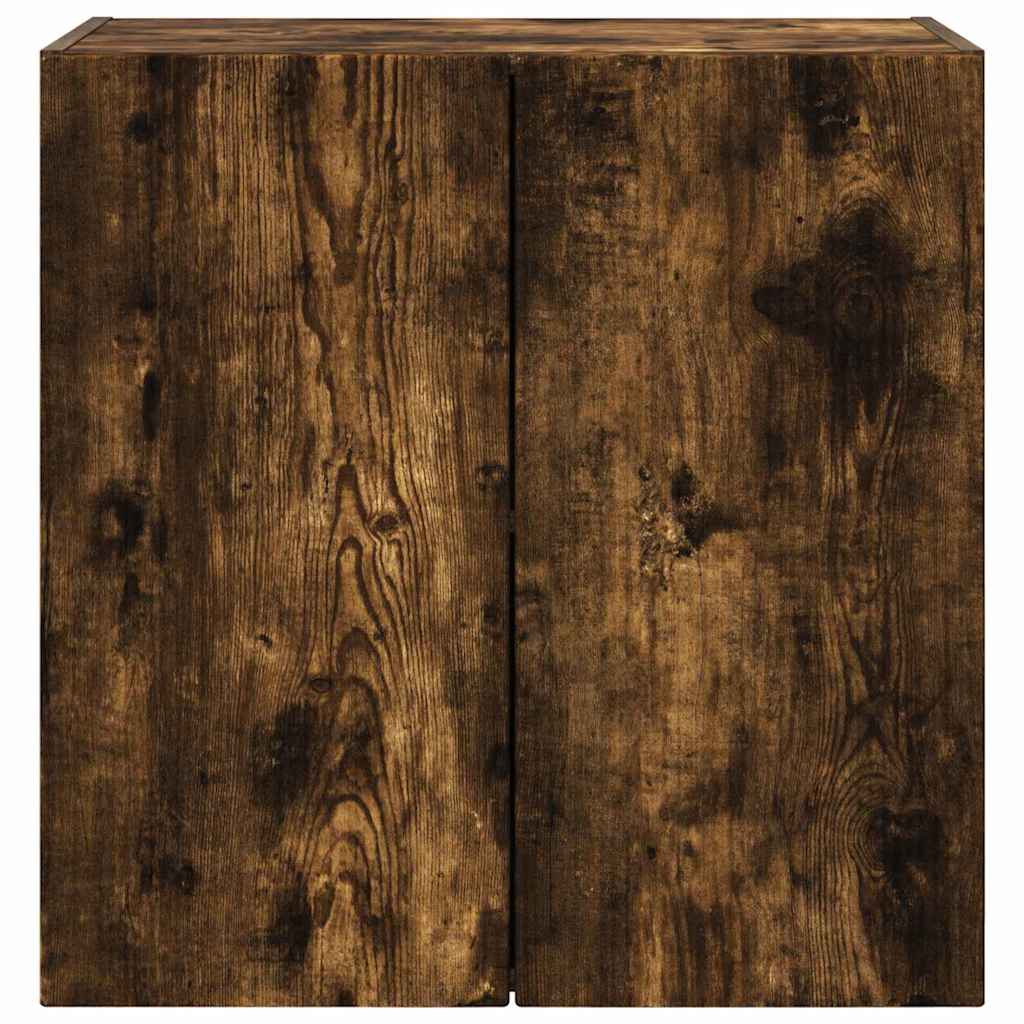 Dulap TV de perete Pe perete Stejar fumuriu 59,5 x 31 x 60 cm — imaginea 7