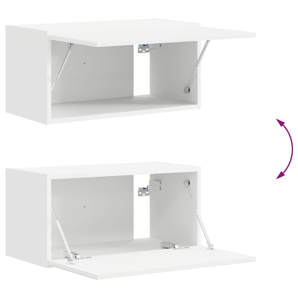 Dulap TV de perete 2 pcs Alb 60 x 31 x 29.5 cm Lemn compozit — imaginea 13