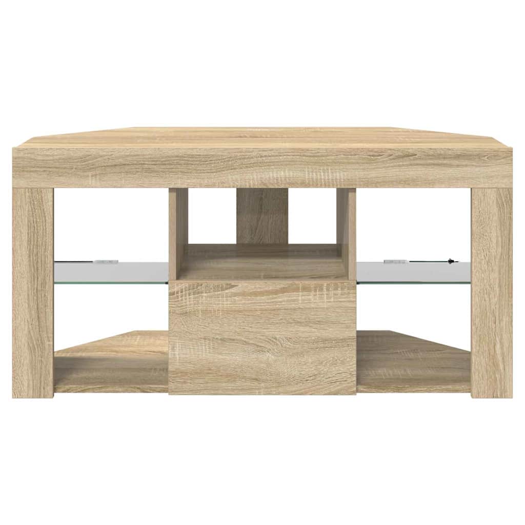 Sifonier LED pentru TV coltar Stejar Sonoma 102 x 40 x 50 cm — imaginea 9