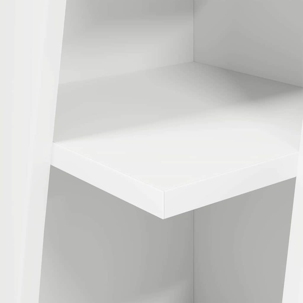 Dulap de colt Alb 27,5x27x102cm Lemn compozit — imaginea 9