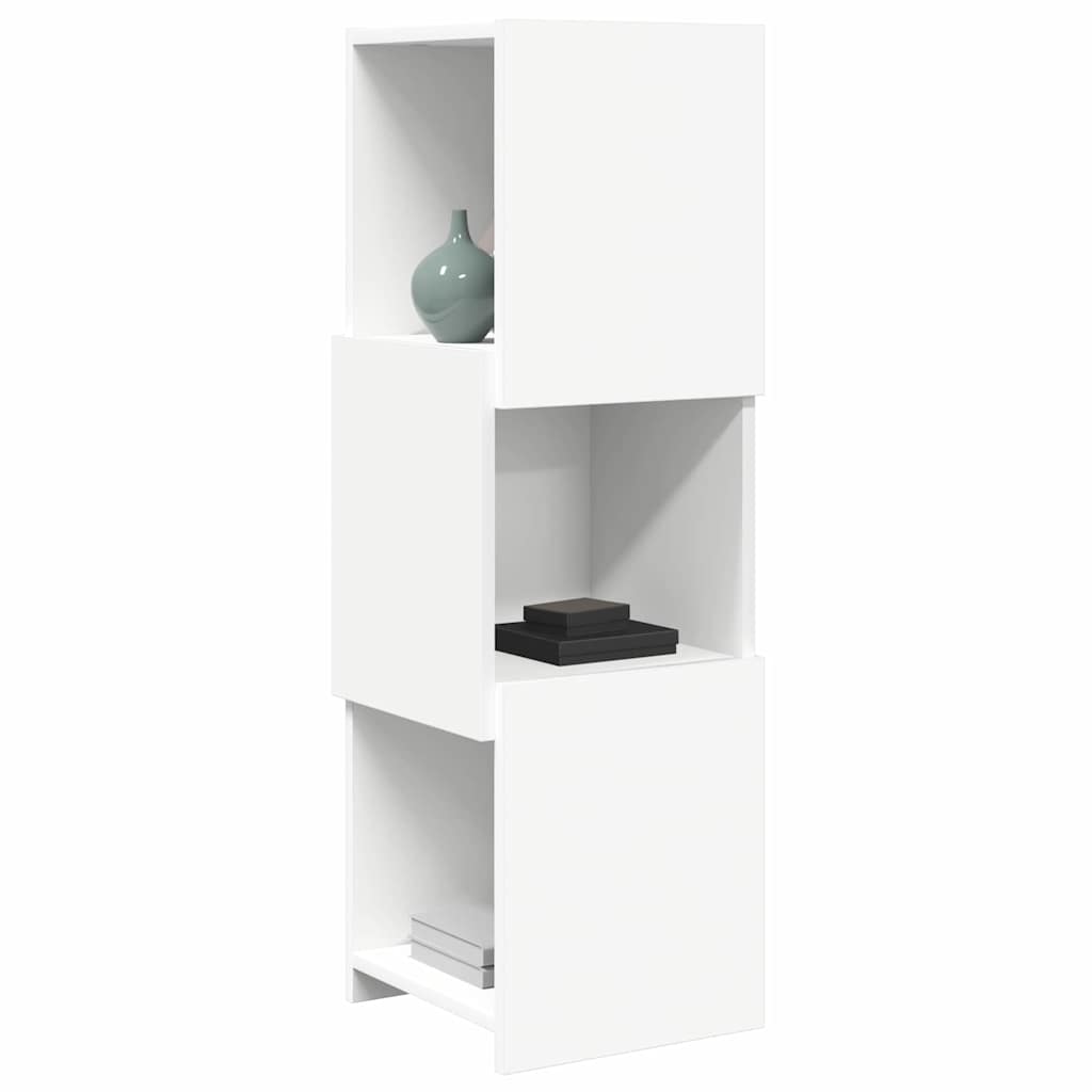 Dulap de colt Alb 30,5x30x95cm Lemn compozit — imaginea 4