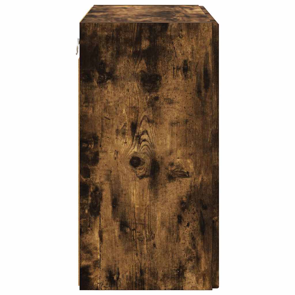 Dulap TV de perete Pe perete Stejar fumuriu 59,5 x 31 x 60 cm — imaginea 8