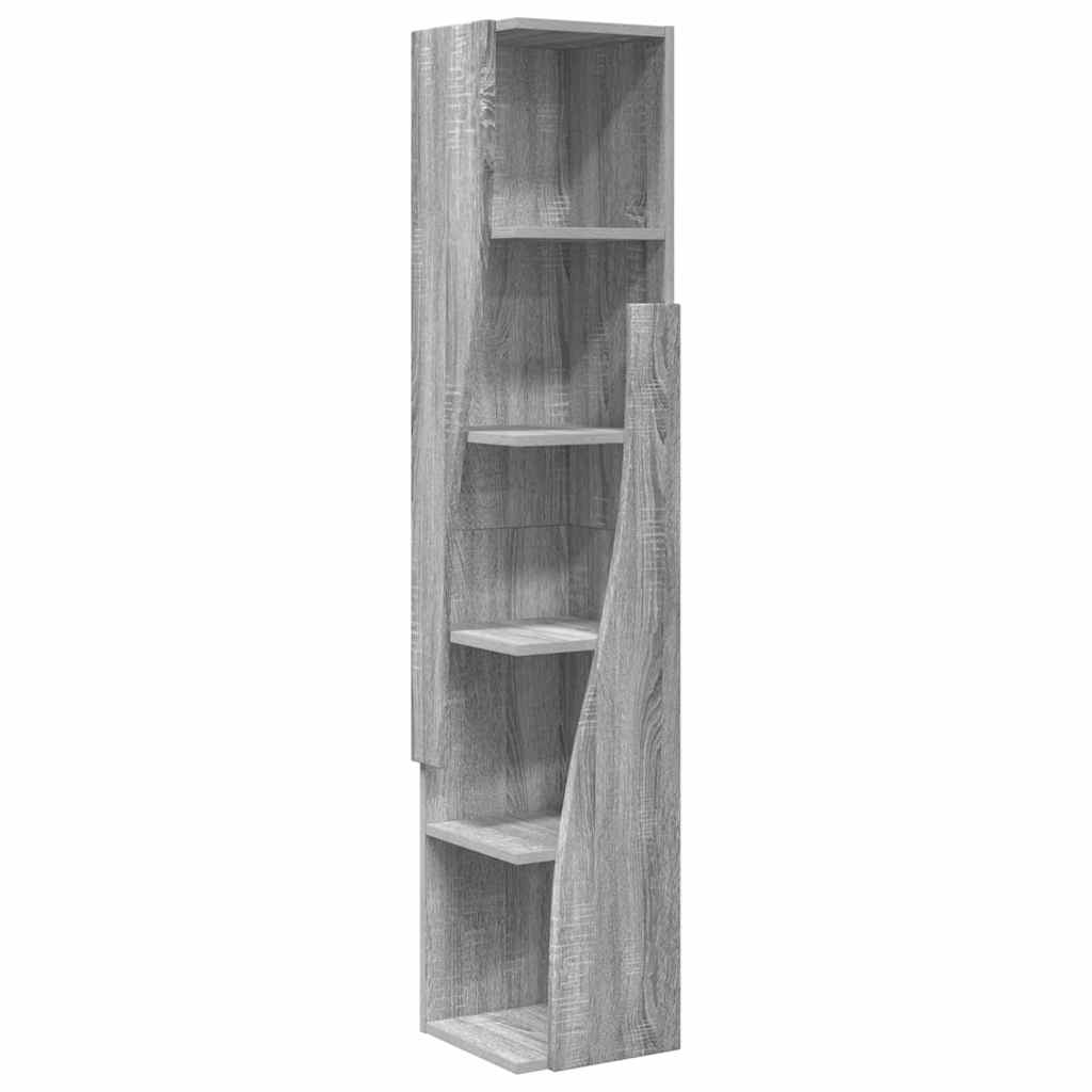 Dulap de colt Alb 27,5x27x140cm Lemn compozit