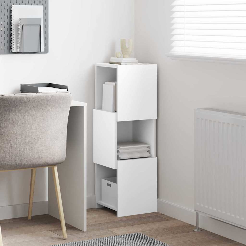 Dulap de colt Alb 30,5x30x95cm Lemn compozit — imaginea 5