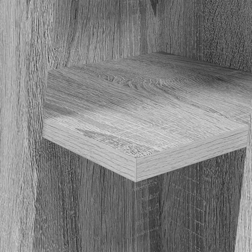 Dulap de colt Alb 27,5x27x102cm Lemn compozit — imaginea 9