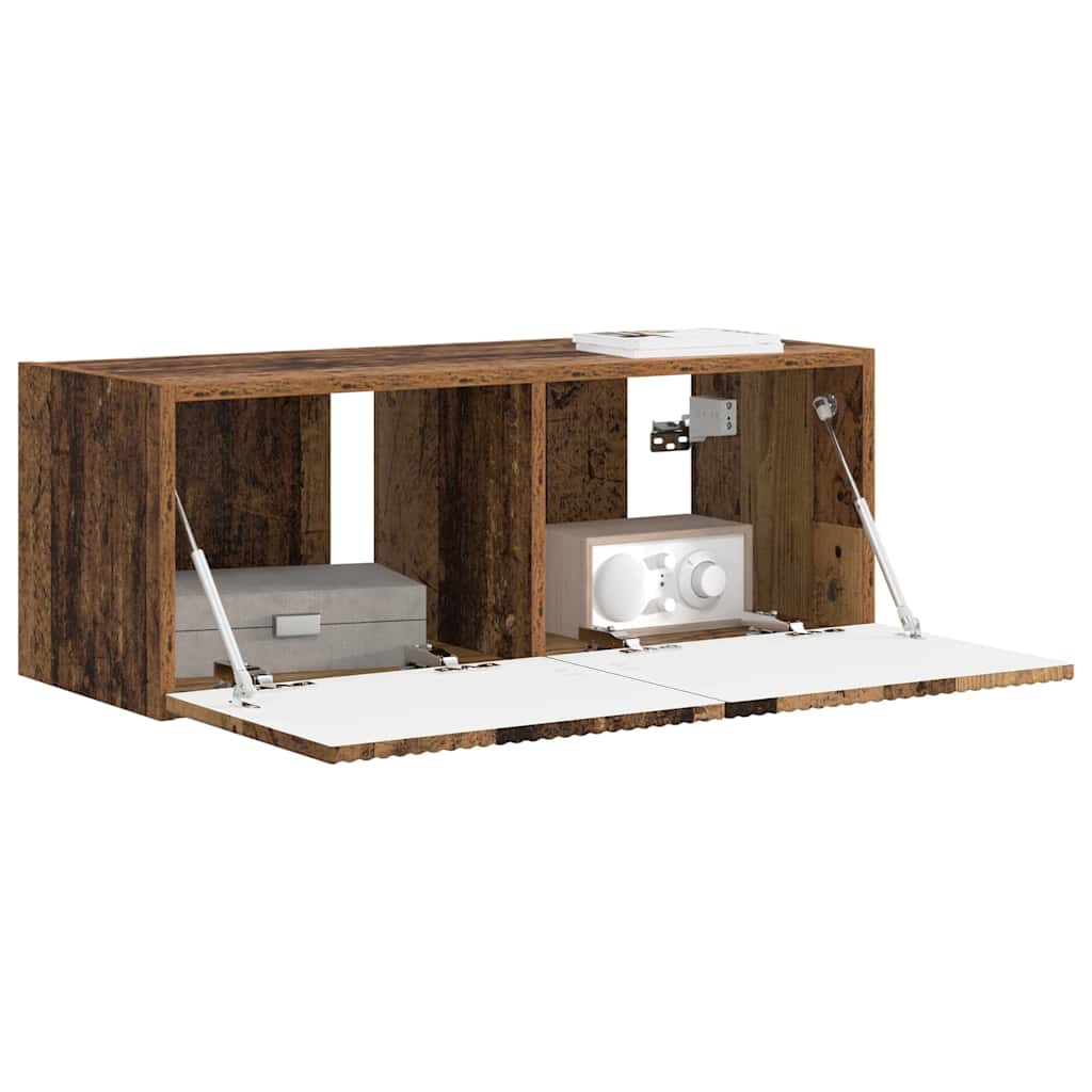 Dulap TV de perete Lemn Vechi 60 x 31 x 29.5 cm Lemn compozit — imaginea 4