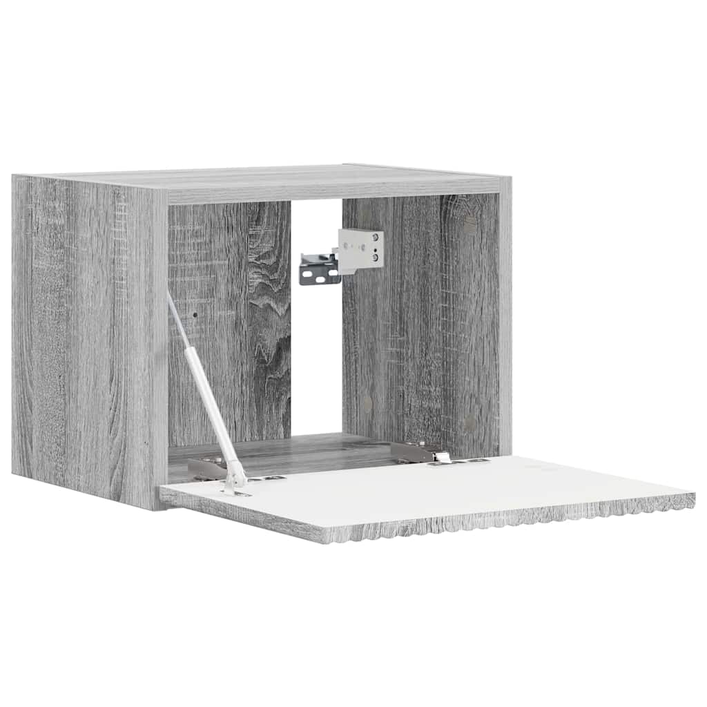 Dulap TV de perete Gri Sonoma 60 x 31 x 29.5 cm Lemn compozit — imaginea 6