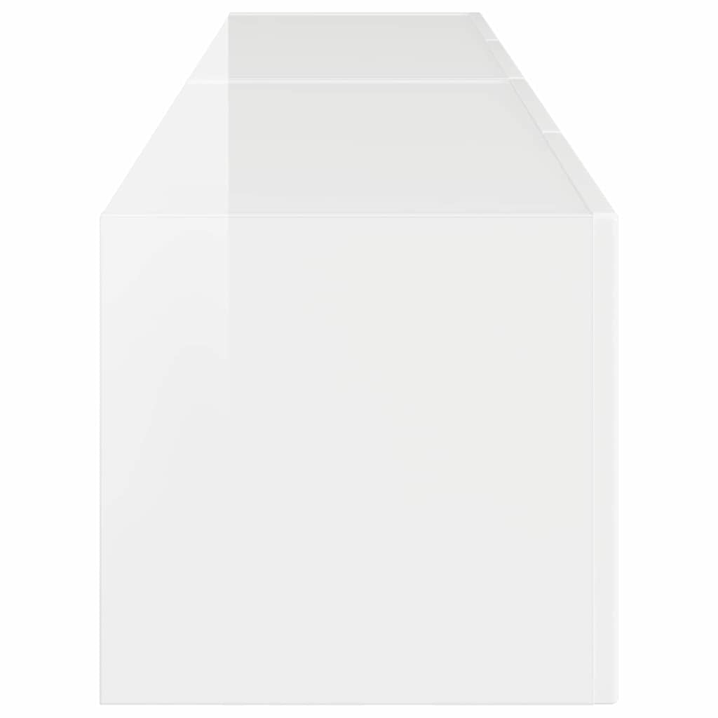 Dulap TV de perete Pe perete 2 pcs Alb Lucios 60 x 31 x 29.5 cm — imaginea 9