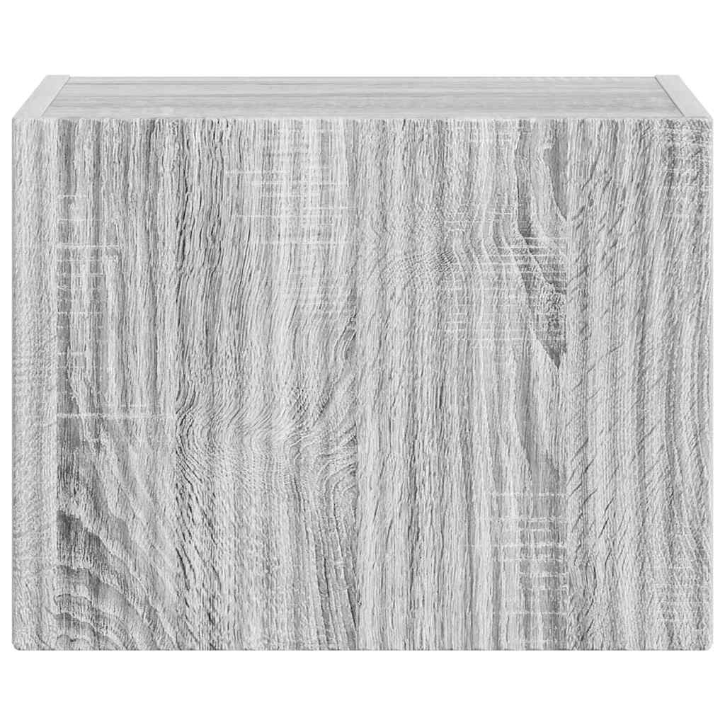 Dulap TV de perete Gri Sonoma 60 x 31 x 29.5 cm Lemn compozit — imaginea 7