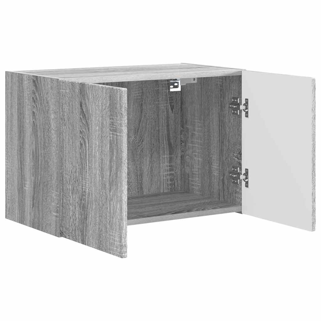 Dulap TV de perete Gri Sonoma 59,5 x 31 x 40 cm Lemn compozit — imaginea 6