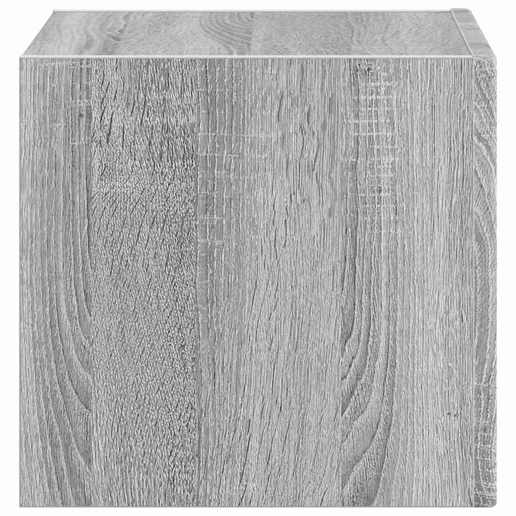 Dulap TV de perete Gri Sonoma 60 x 31 x 29.5 cm Lemn compozit — imaginea 8
