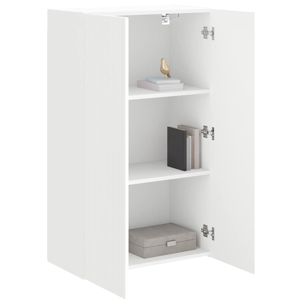 Dulap TV de perete Alb 59,5 x 31 x 100 cm Lemn compozit — imaginea 4