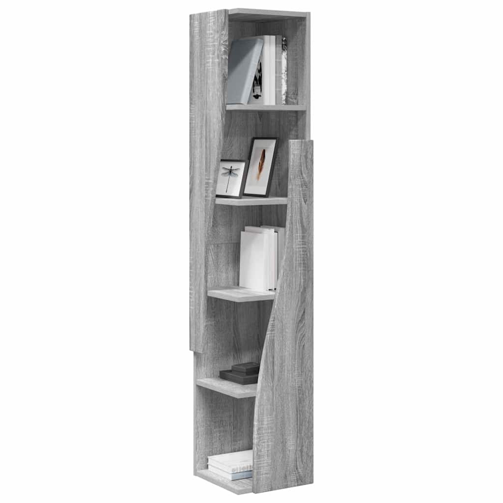 Dulap de colt Alb 27,5x27x140cm Lemn compozit — imaginea 4