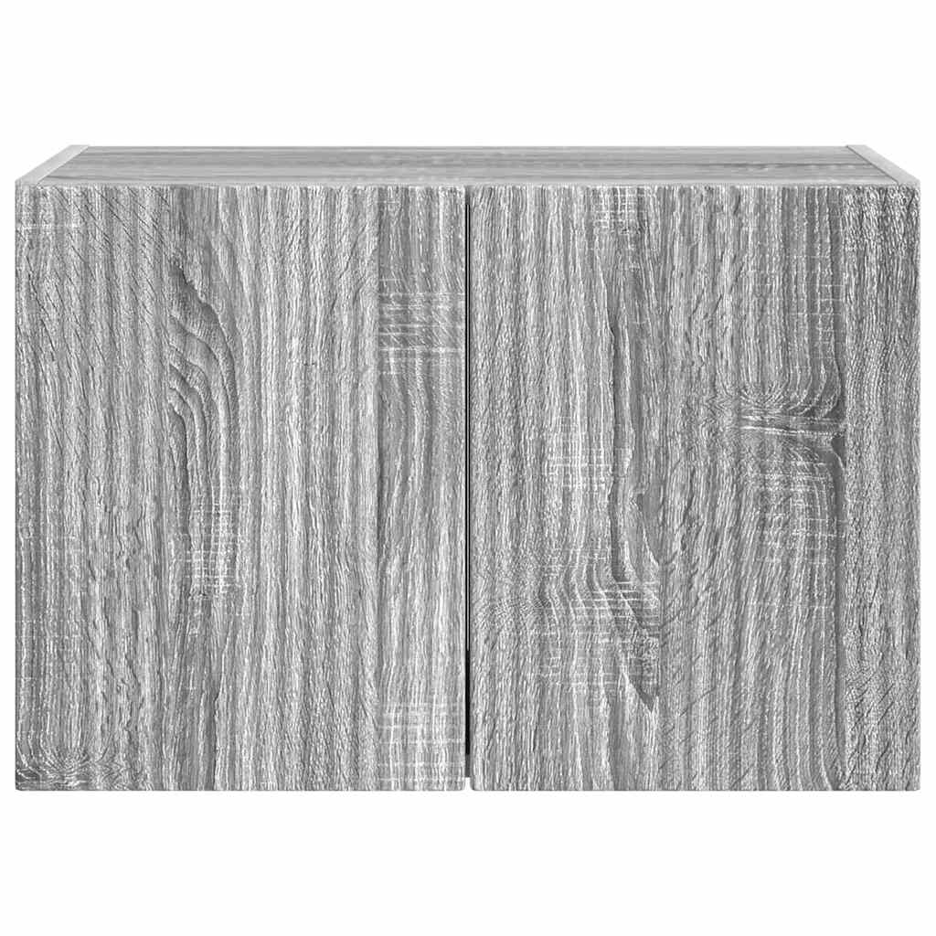 Dulap TV de perete Gri Sonoma 59,5 x 31 x 40 cm Lemn compozit — imaginea 7