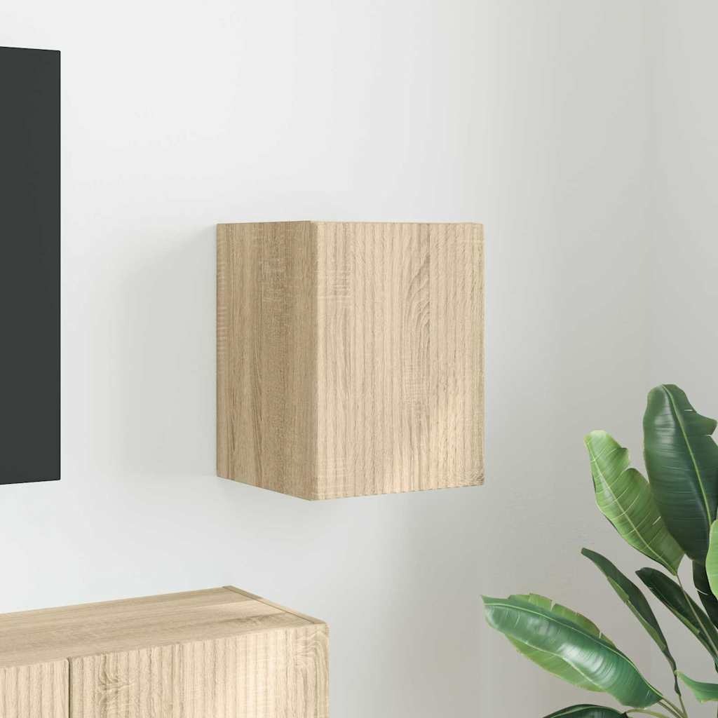 Dulap TV de perete Sonoma 30 x 31 x 40 cm Lemn compozit — imaginea 2