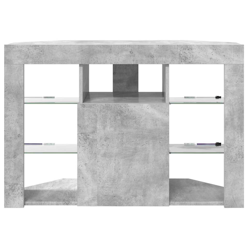 Sifonier LED pentru TV coltar Gri din beton 103 x 40 x 68 cm — imaginea 9