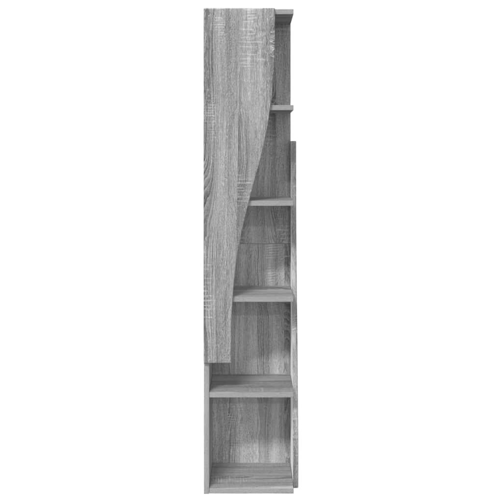 Dulap de colt Alb 27,5x27x140cm Lemn compozit — imaginea 6