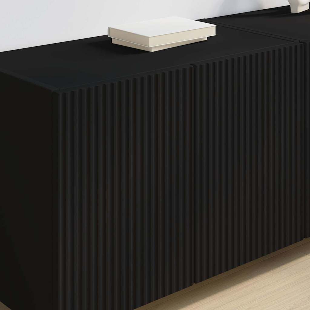 Dulap TV de perete Negru 59,5 x 31 x 40 cm Lemn compozit — imaginea 5