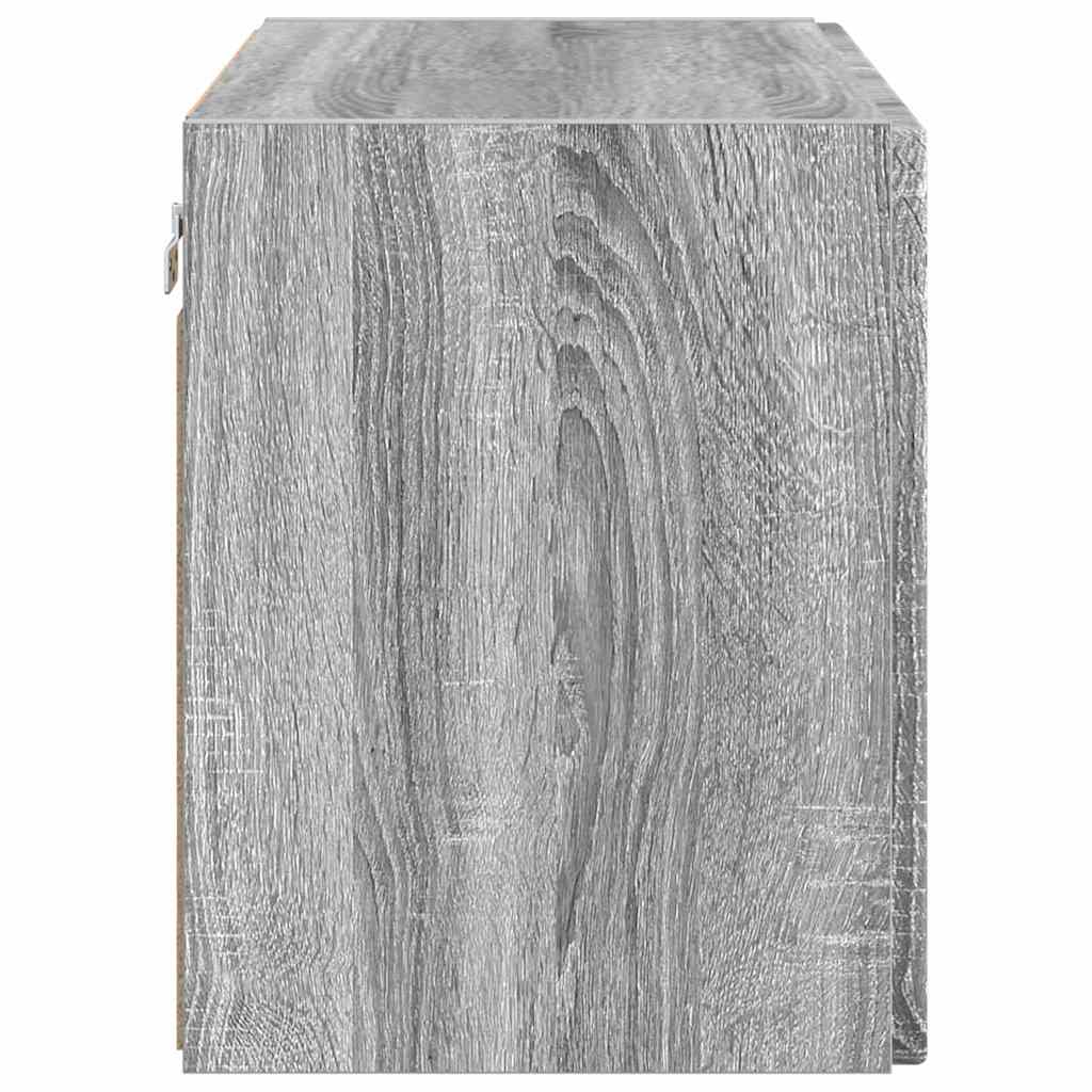 Dulap TV de perete Gri Sonoma 59,5 x 31 x 40 cm Lemn compozit — imaginea 8