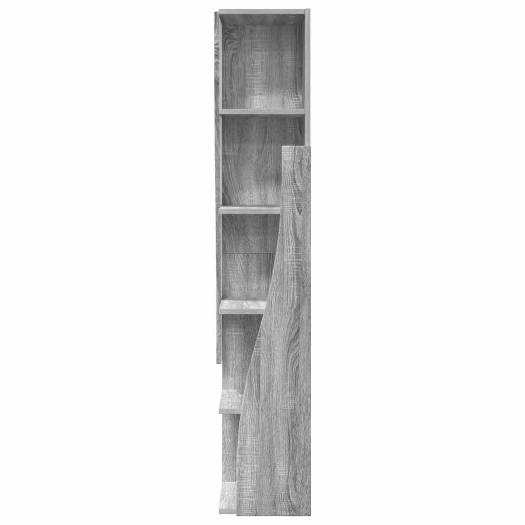 Dulap de colt Alb 27,5x27x140cm Lemn compozit — imaginea 7