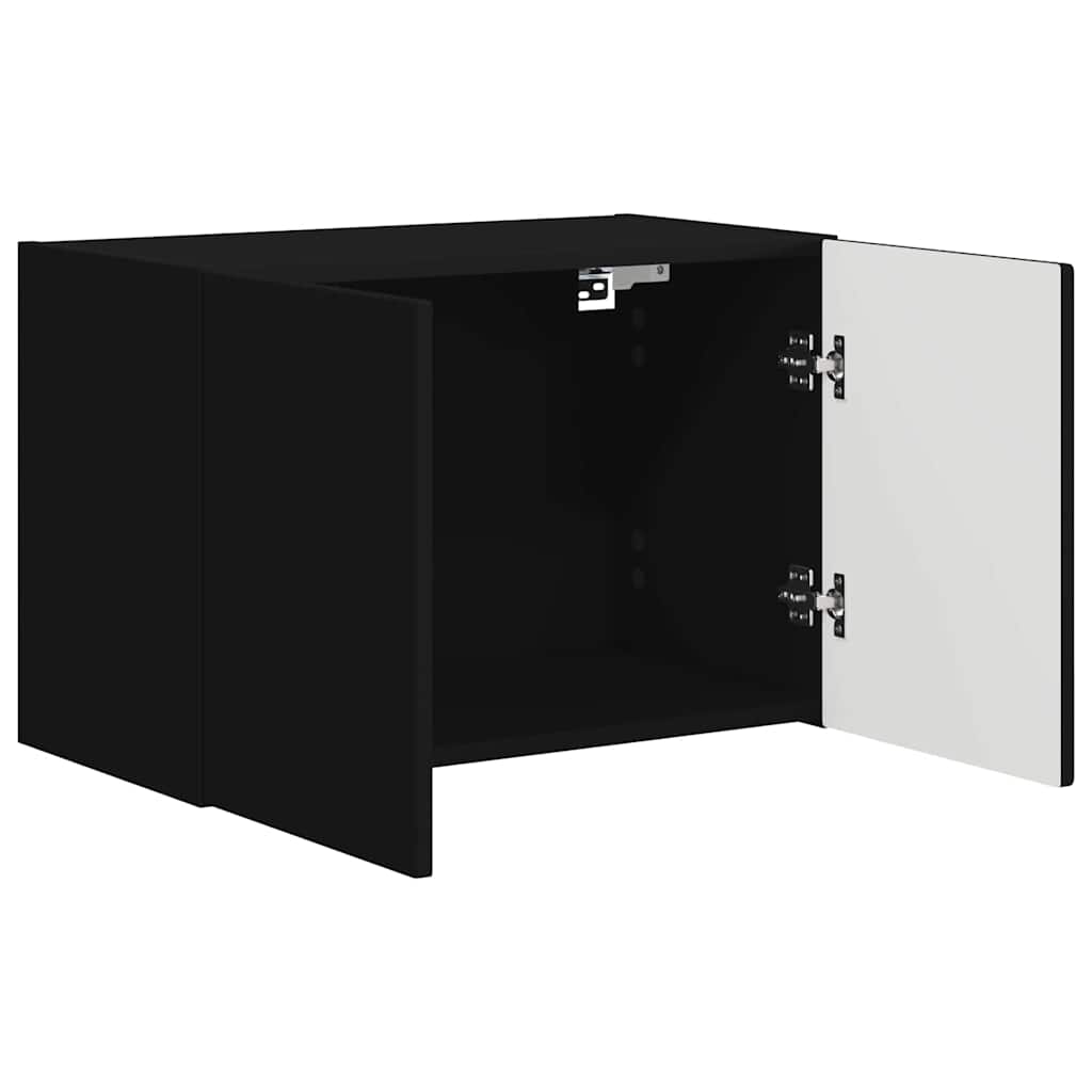 Dulap TV de perete Negru 59,5 x 31 x 40 cm Lemn compozit — imaginea 6