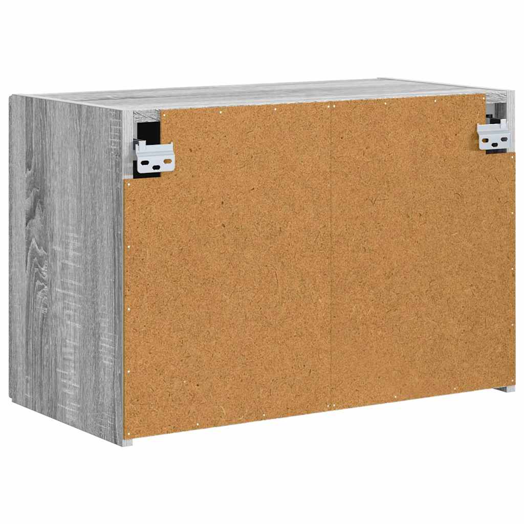 Dulap TV de perete Gri Sonoma 59,5 x 31 x 40 cm Lemn compozit — imaginea 9