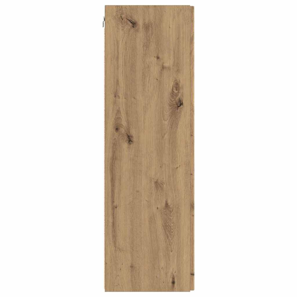 Dulap TV de perete 2 pcs Stejar artizanal 30 x 31 x 100 cm — imaginea 9