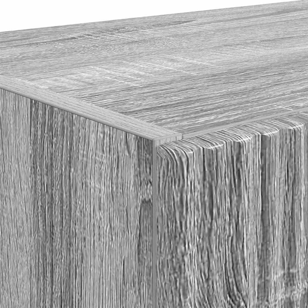 Dulap TV de perete Gri Sonoma 59,5 x 31 x 80 cm Lemn compozit — imaginea 10