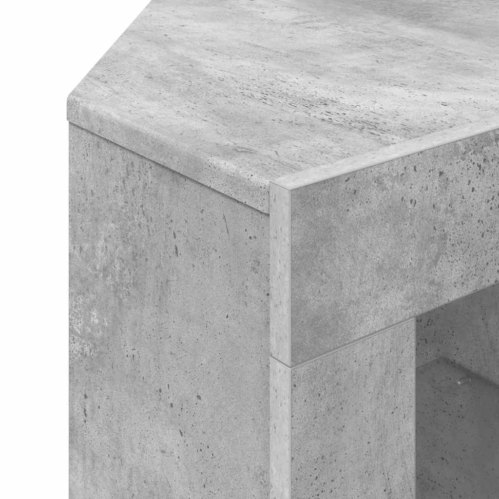 Sifonier LED pentru TV coltar Gri din beton 103 x 40 x 68 cm — imaginea 12