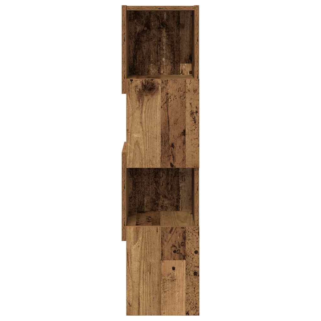 Dulap de colt Alb 25,5x25x102cm Lemn compozit — imaginea 6