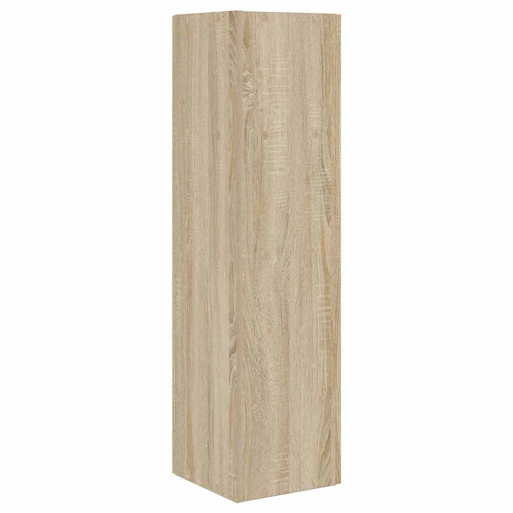 Dulap de colt Alb 27,5x27x102cm Lemn compozit — imaginea 8