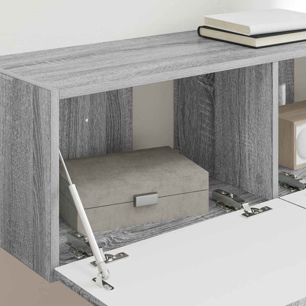 Dulap TV de perete Gri Sonoma 60 x 31 x 29.5 cm Lemn compozit — imaginea 5