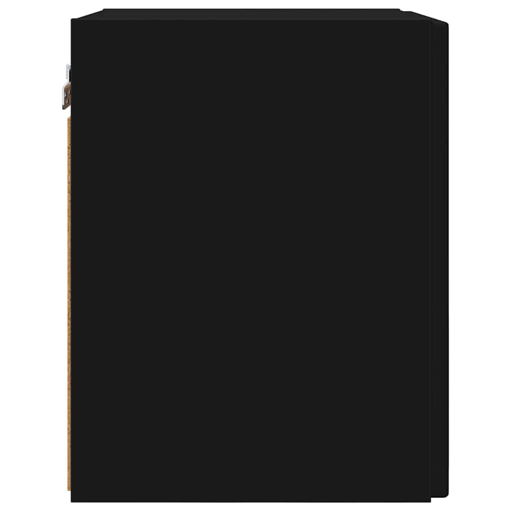 Dulap TV de perete Negru 30 x 31 x 40 cm Lemn compozit — imaginea 8