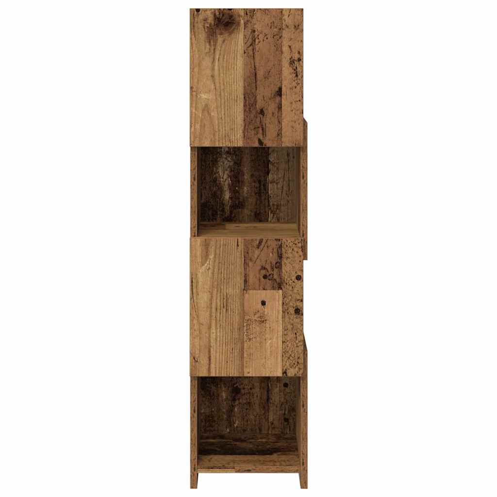 Dulap de colt Alb 25,5x25x102cm Lemn compozit — imaginea 7