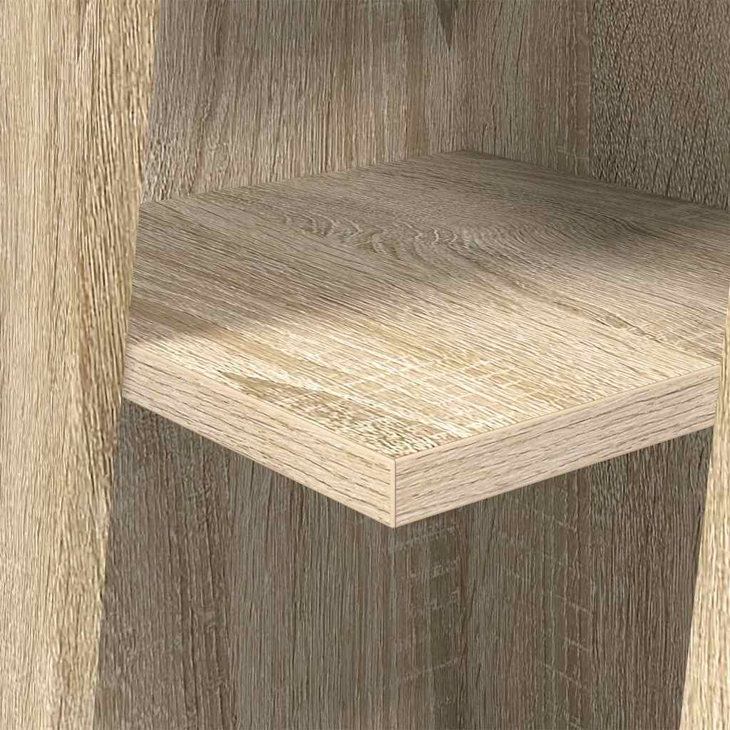 Dulap de colt Alb 27,5x27x102cm Lemn compozit — imaginea 9